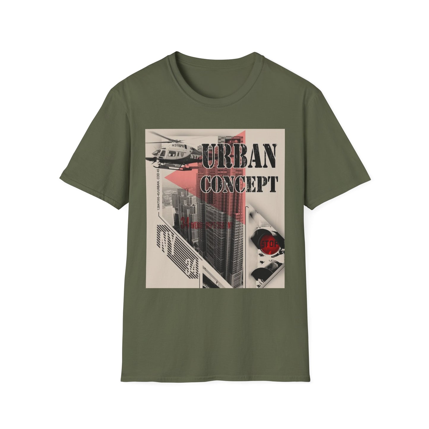 Urban Concept Unisex T-Shirt, Streetwear Tee, Graphic Tee, Casual Fashion, Gift for Him/Her, Trendy Urban Wear