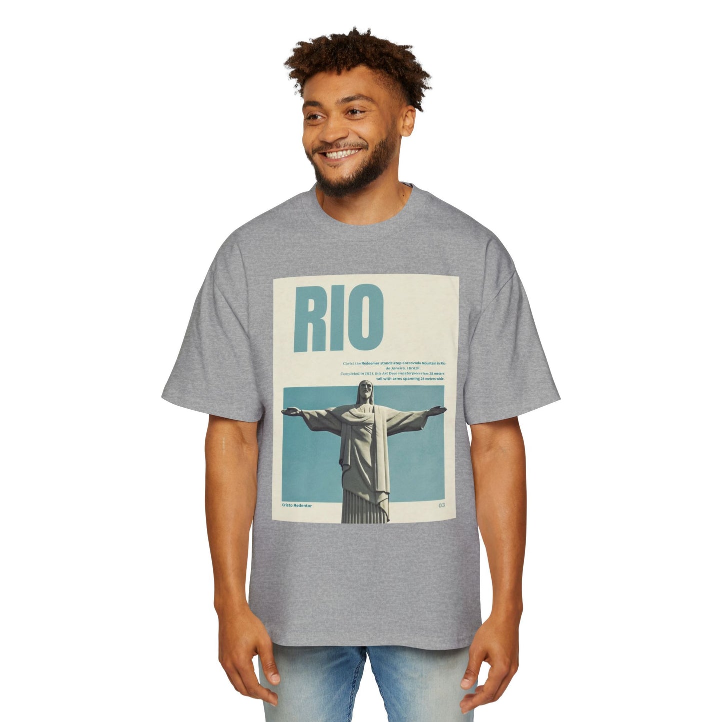 Rio Vintage Poster T-Shirt — Christ the Redeemer Travel Tee