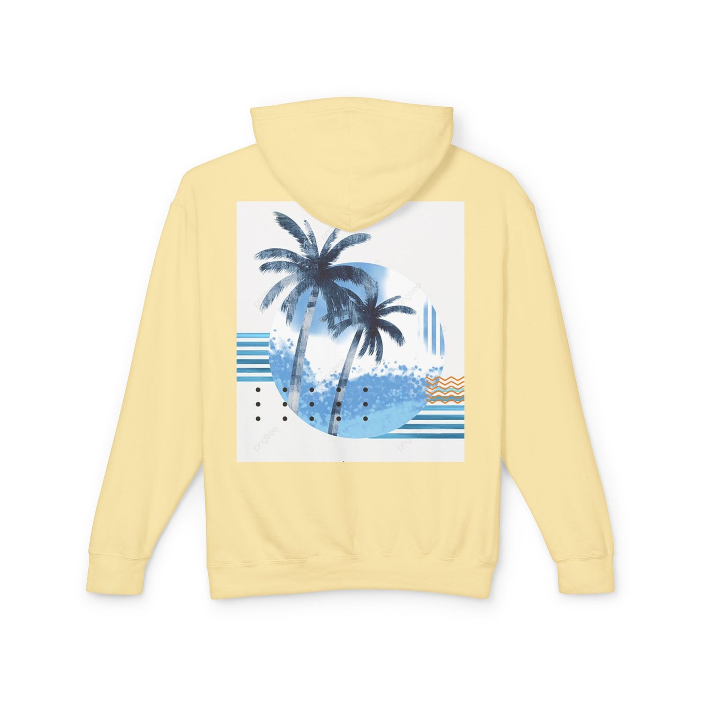Tropical Vibes Lightweight Hooded Sweatshirt