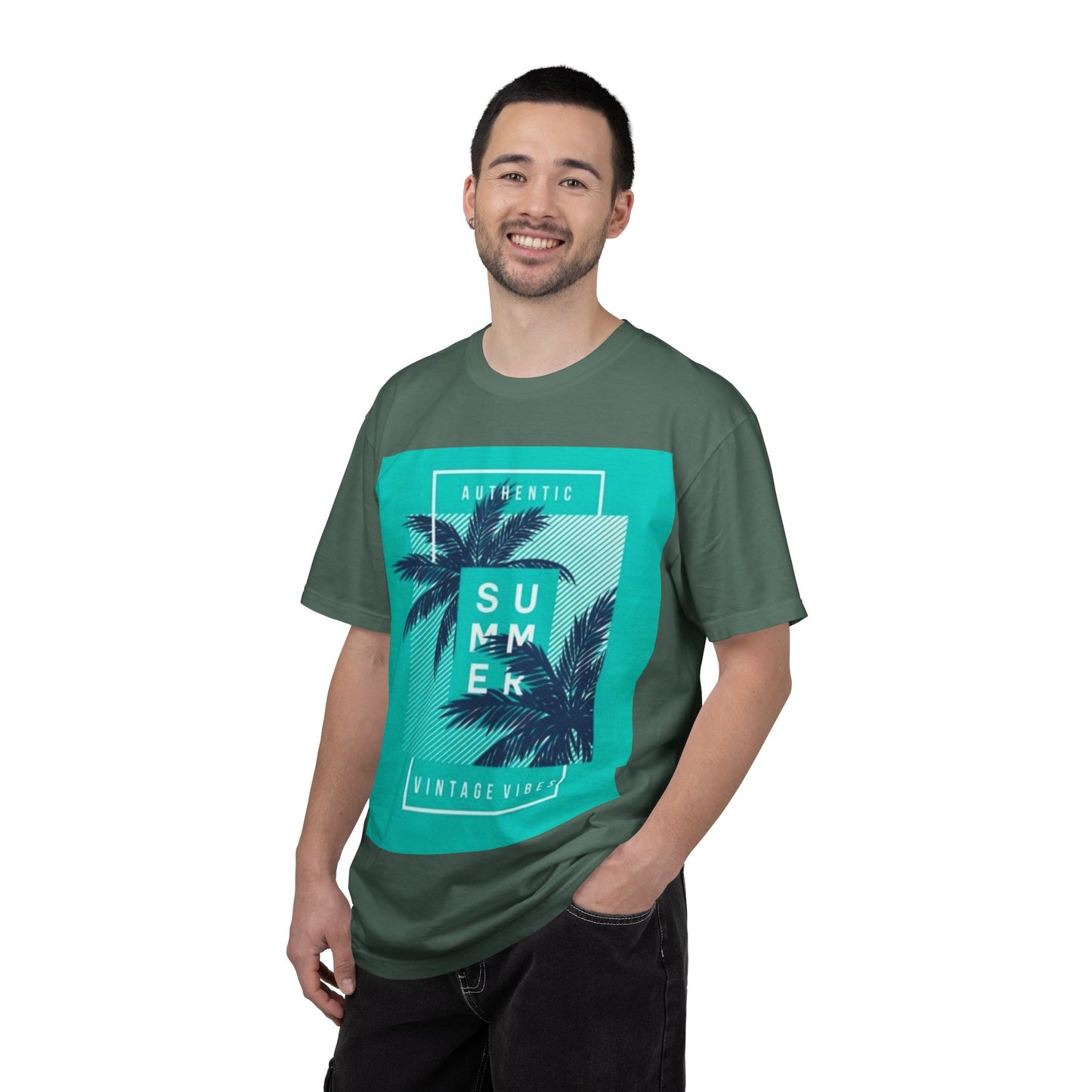 Summer Vintage Vibes T-Shirt — Palm Tree Graphic Tee