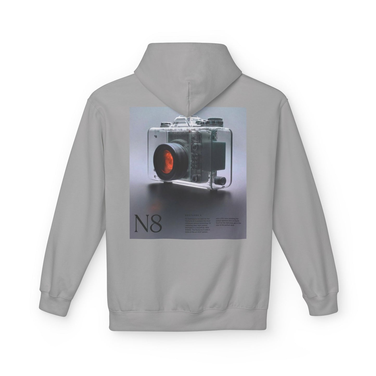 Retro Camera Photo Hoodie, Cozy Unisex Fleece Sweatshirt for Photography Lovers, Fashion Gift for Birthdays, Casual Wear, Everyday Style