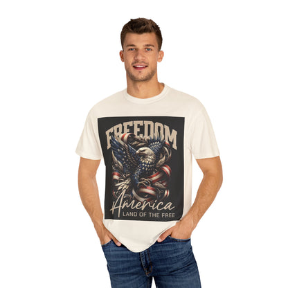 Patriotic Eagle T-Shirt, Freedom Apparel, American Pride Tee, Fourth of July Gift, Vintage Style Shirt