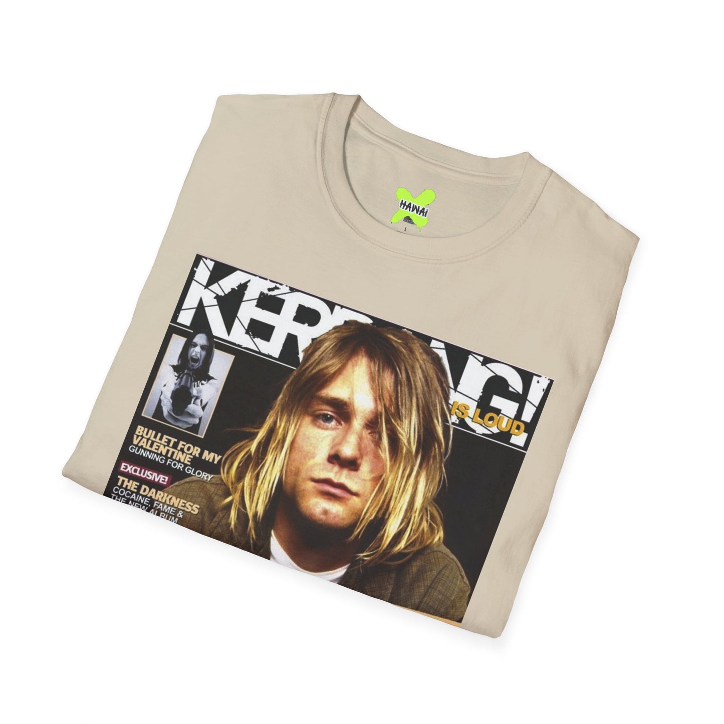 Retro Nirvana Unisex Softstyle T-Shirt - Vintage Magazine Design