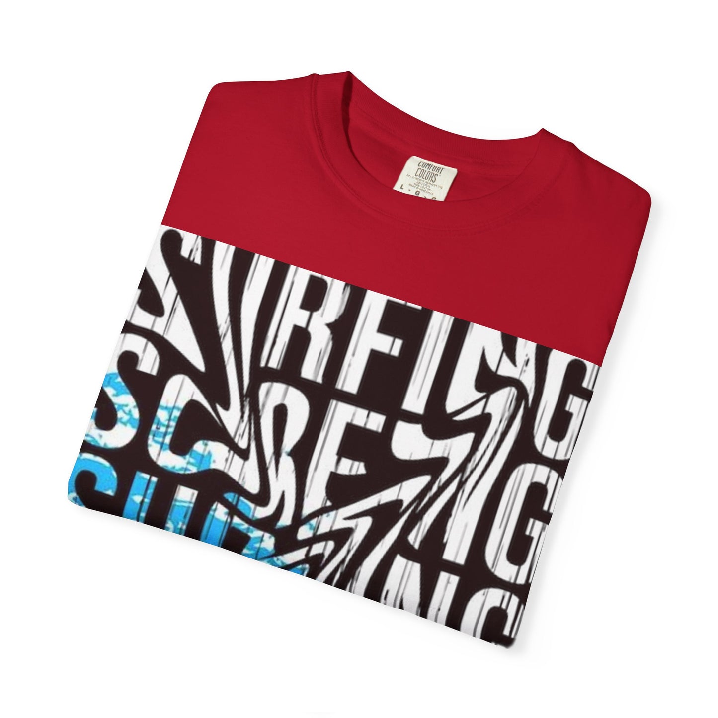 Wave Surfing Unisex Garment-Dyed T-Shirt | Casual Beachwear, Summer Style, Surfing Gift, Graphic Tee, Coastal Vibes