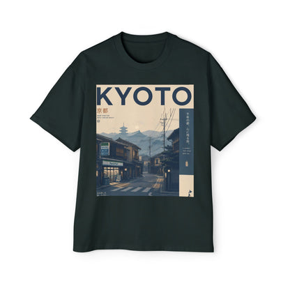 Kyoto Vintage Travel Tee — Japanese Street Scene Graphic T-Shirt
