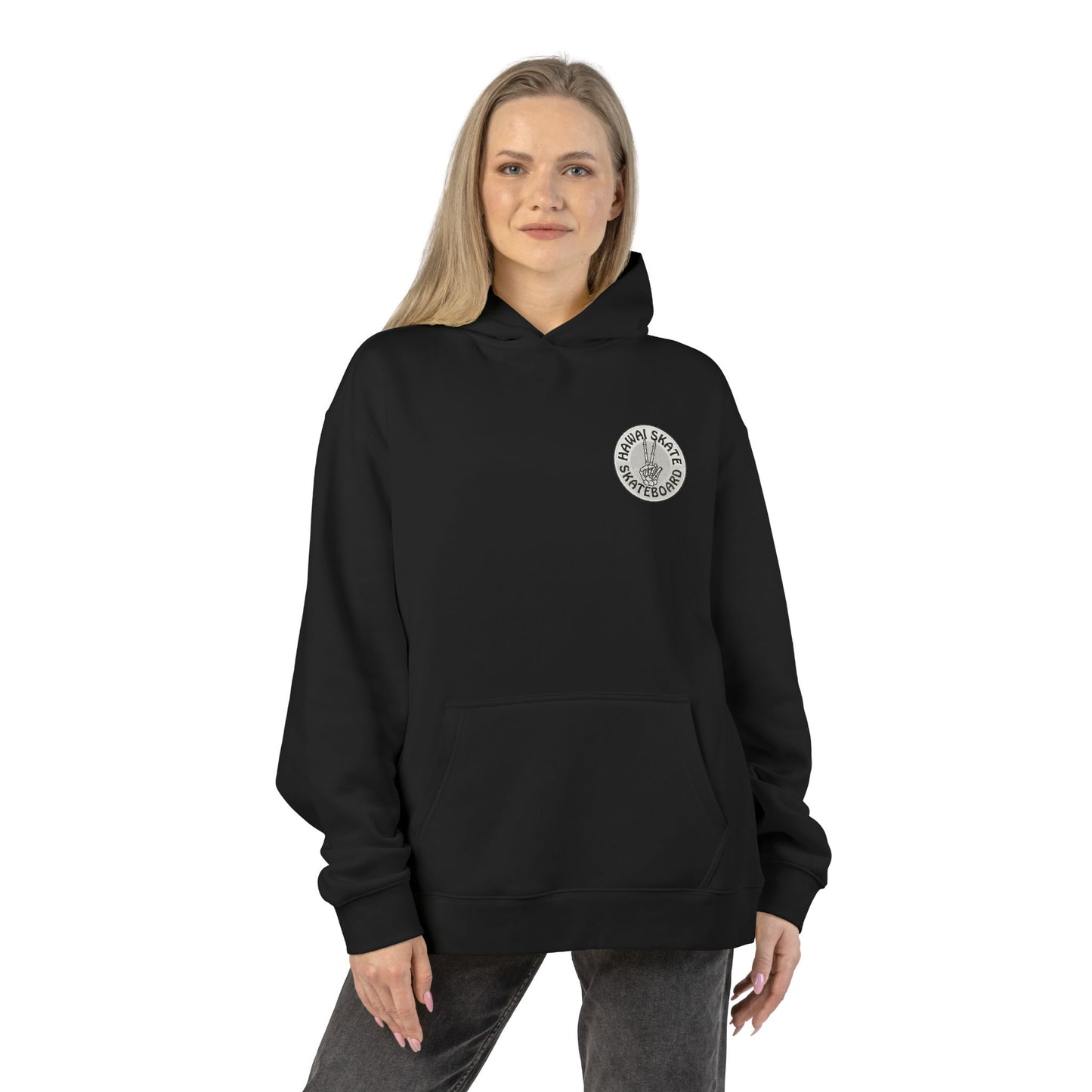 Hoodie — Stacked BMW Parts Streetwear Graphic (Front Logo, Back Car Bumper & Wheels)