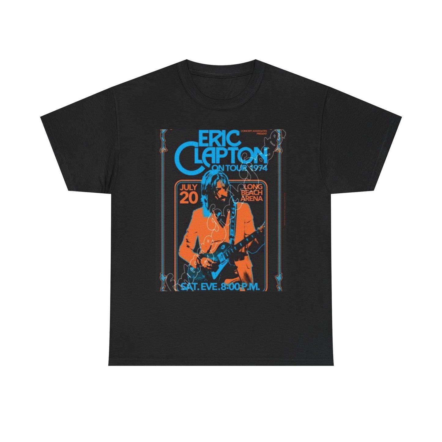 Eric Clapton Vintage Concert Tee, Music Lover Gift, 70s Tour T-Shirt, Rock and Roll Apparel, Retro Graphic Tee, Unisex Style