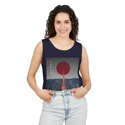 Tokyo Vintage Poster Tank — Japan Cityscape Graphic Tank Top