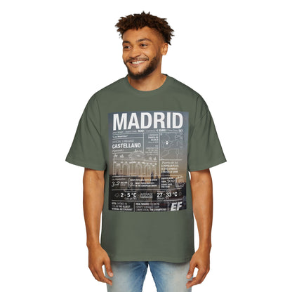 Madrid Graphic Tee — Vintage City Weather Poster T‑Shirt