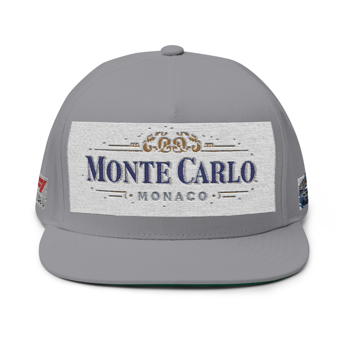 Monte Carlo Monaco Embroidered Flat Bill Cap