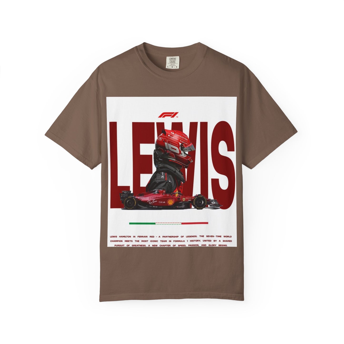 Lewis Hamilton F1 Unisex Garment-Dyed T-Shirt - Perfect for Racing Fans