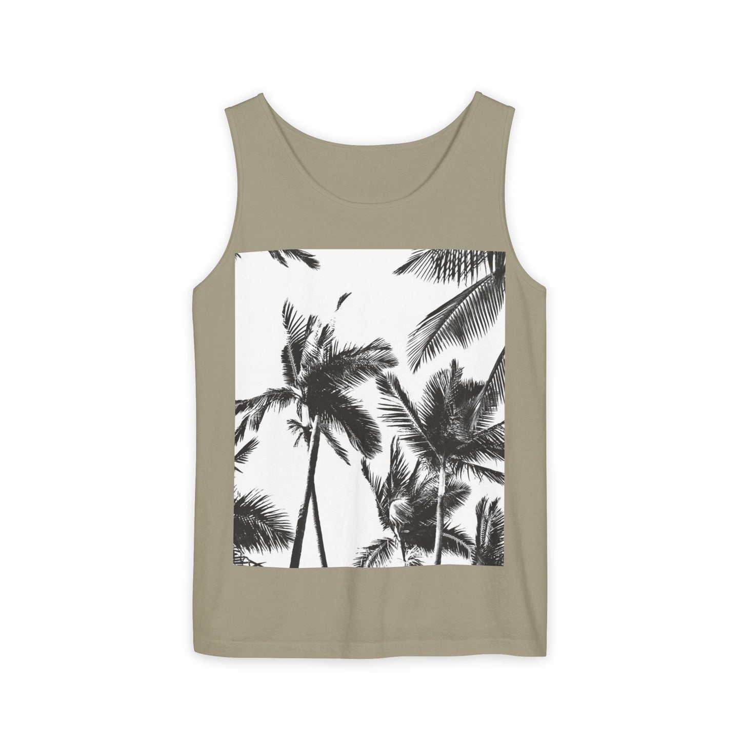 Tropical Palm Tank Top | Summer Vibes | Unisex Beachwear, Casual Top, Vacation Essential, Gift for Him or Her, Relaxed Fit