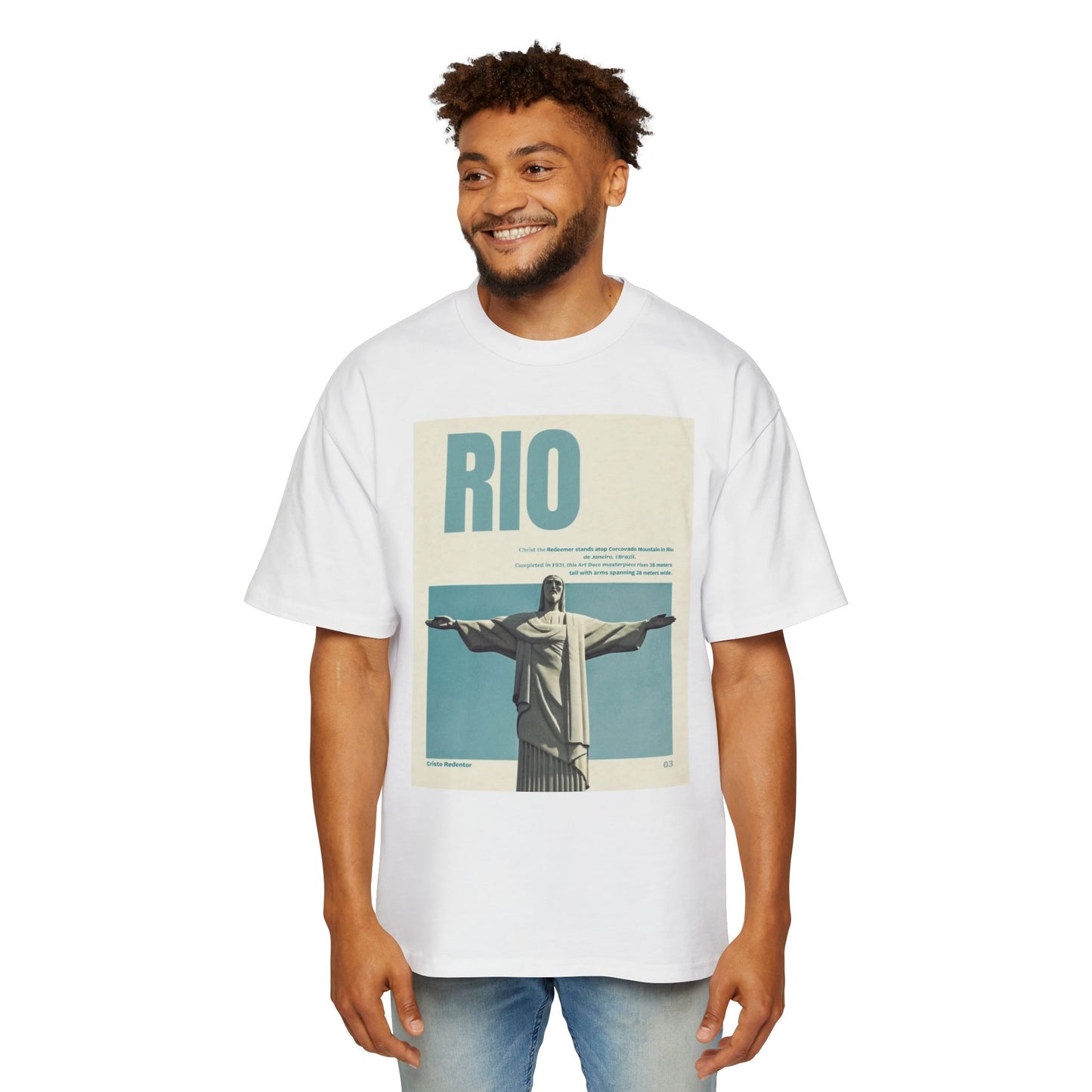 Rio Vintage Poster T-Shirt — Christ the Redeemer Travel Tee