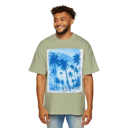 Surf Palm Tee — Blue Tropical Graphic T-Shirt