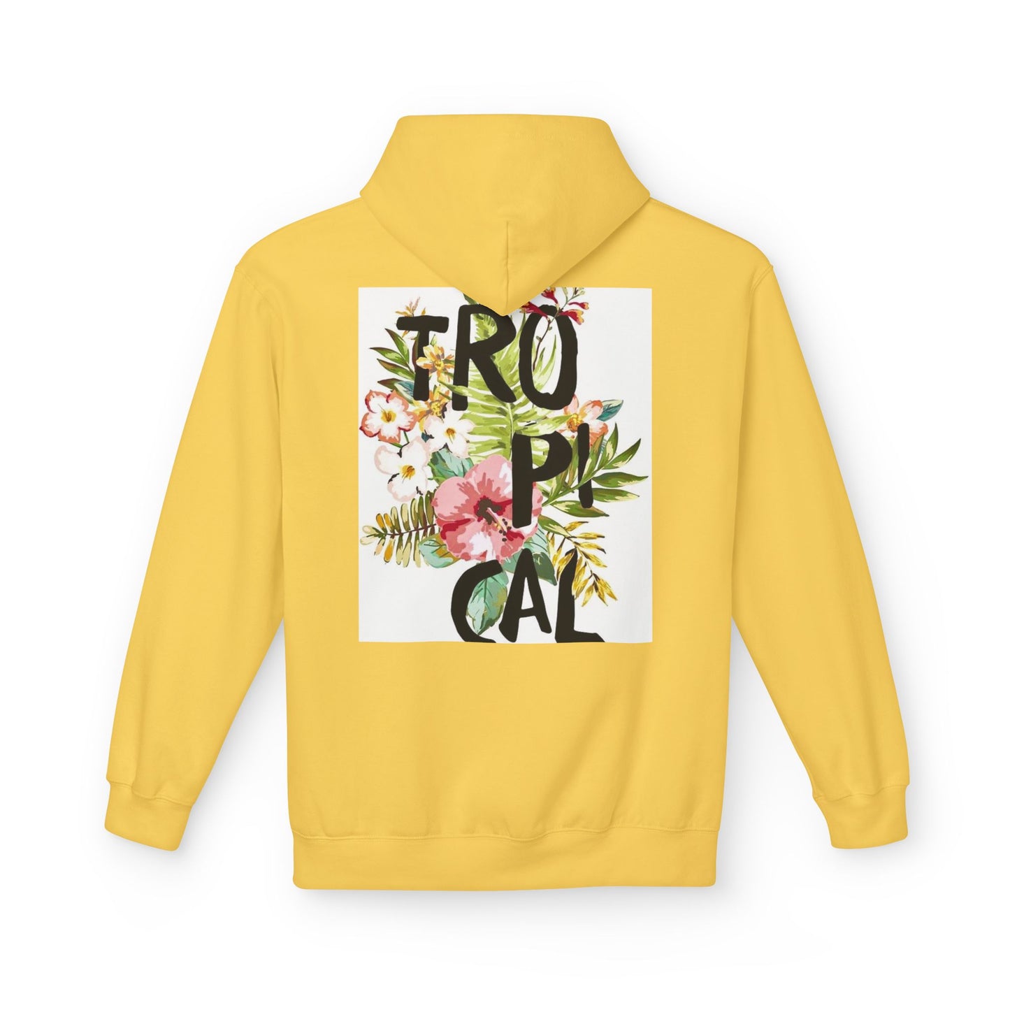 Tropical Floral Hoodie for Summer Vibes | Unisex Softstyle Fleece
