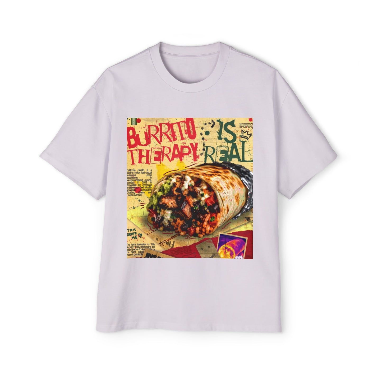 Burrito Is Therapy Tee — Funny Food Graphic T-Shirt