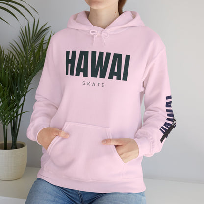 Hawai Skate Hooded Sweatshirt - Casual Streetwear, Unisex Pullover, Perfect for Skate Lovers, Ideal for Everyday Wear, Gift for Him/Her