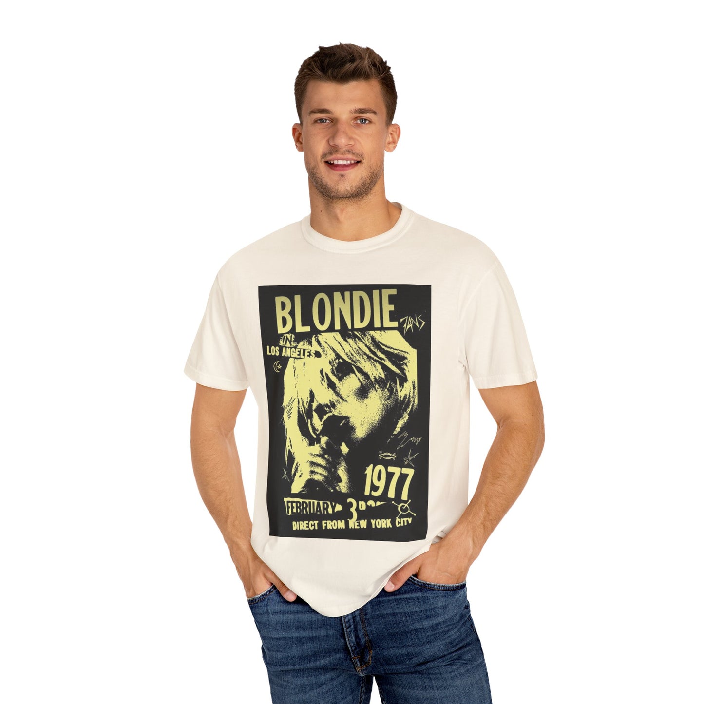 Vintage Blondie Concert T-Shirt - Unisex Garment-Dyed Tee