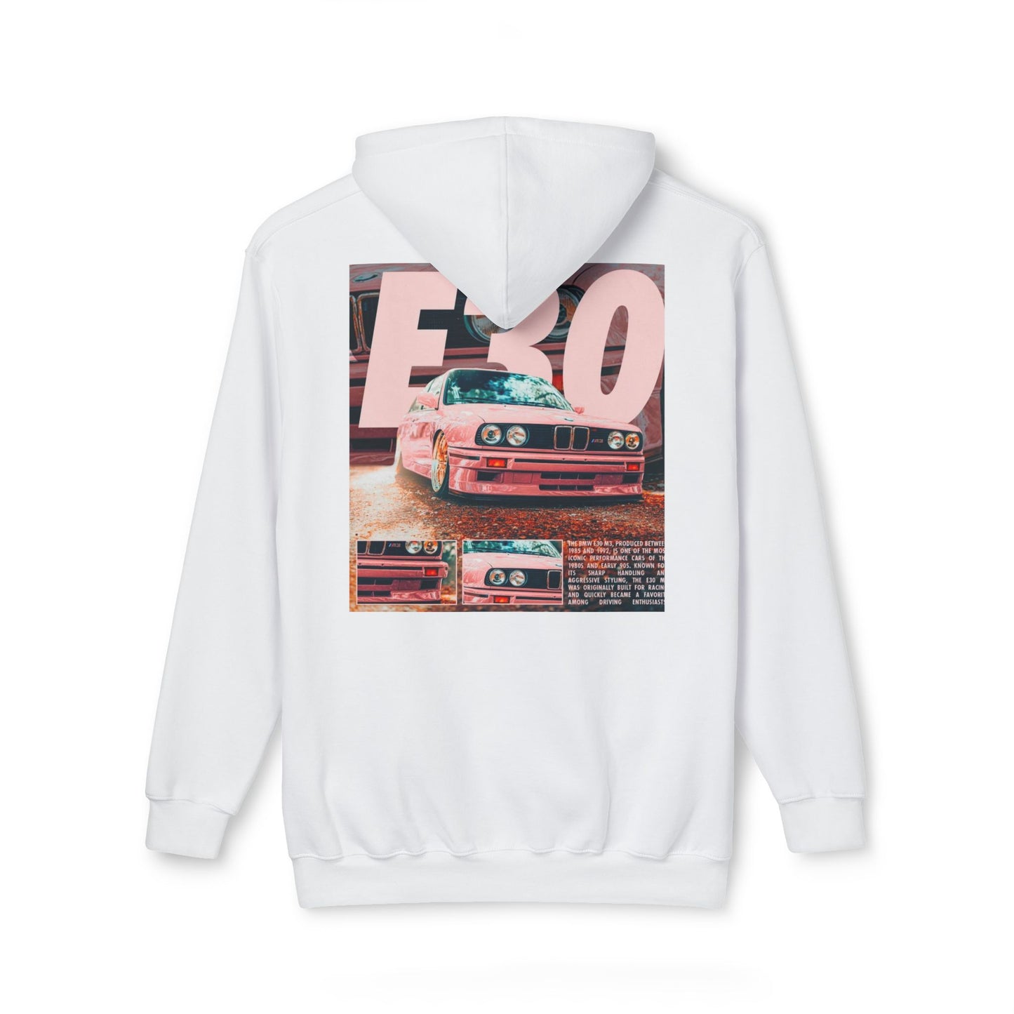 Vintage Car Graphic Unisex Hoodie - Retro BMW E30 Design