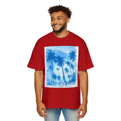 Surf Palm Tee — Blue Tropical Graphic T-Shirt