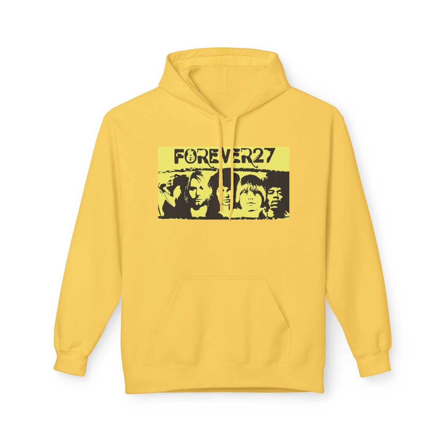 Forever 27 Retro Hoodie - Unisex Midweight Fleece for Music Lovers