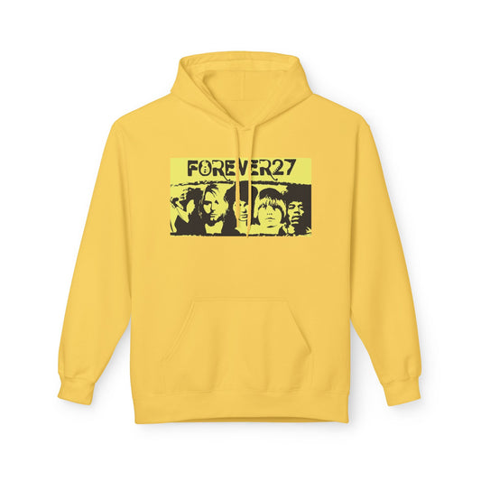 Forever 27 Retro Hoodie - Unisex Midweight Fleece for Music Lovers
