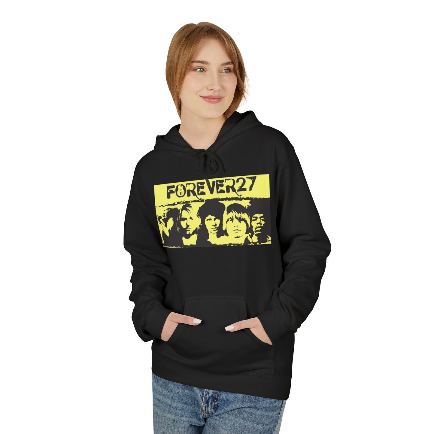 Forever 27 Retro Hoodie - Unisex Midweight Fleece for Music Lovers