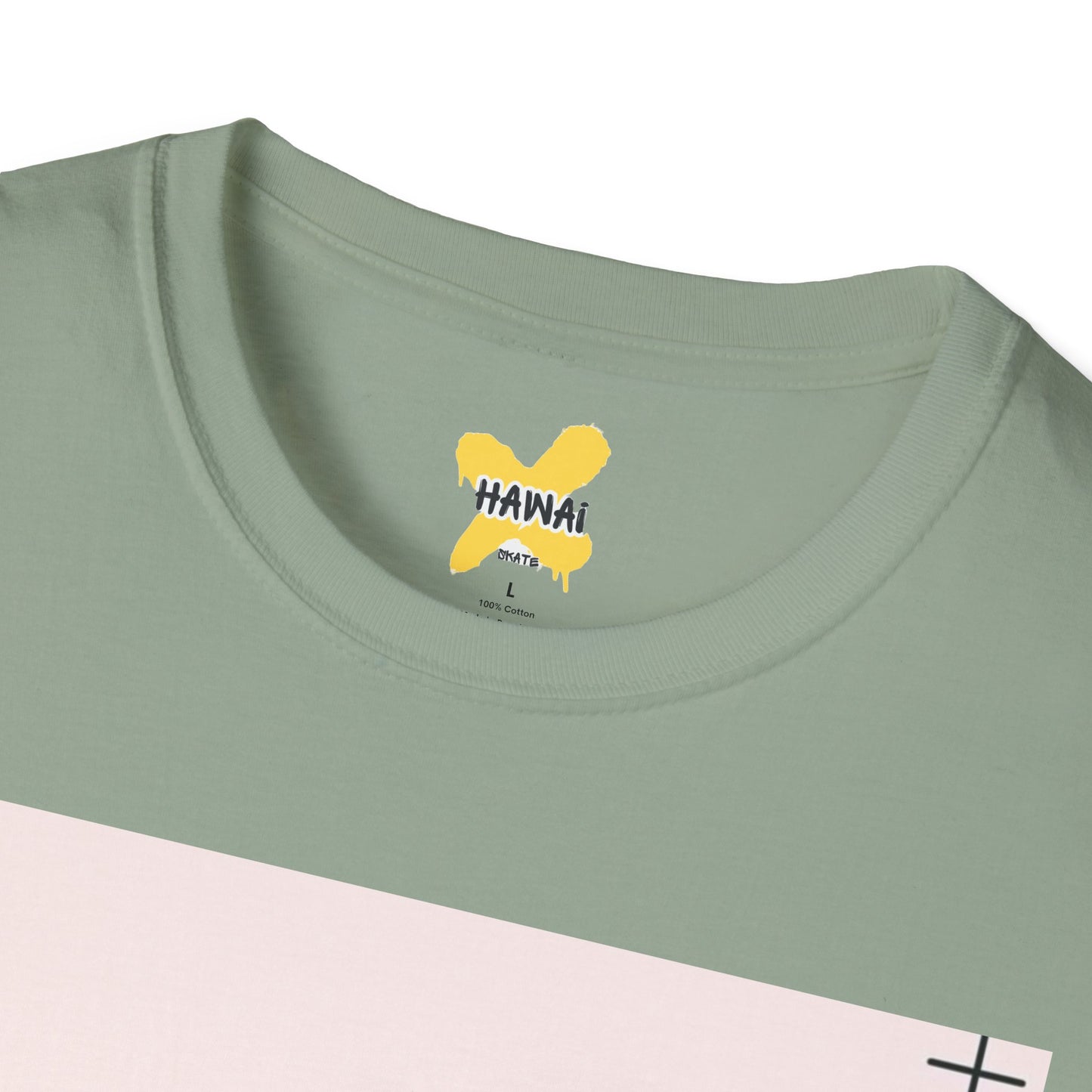 Retro Aesthetic Unisex Softstyle T-Shirt - Vintage Clouds & Texture Design