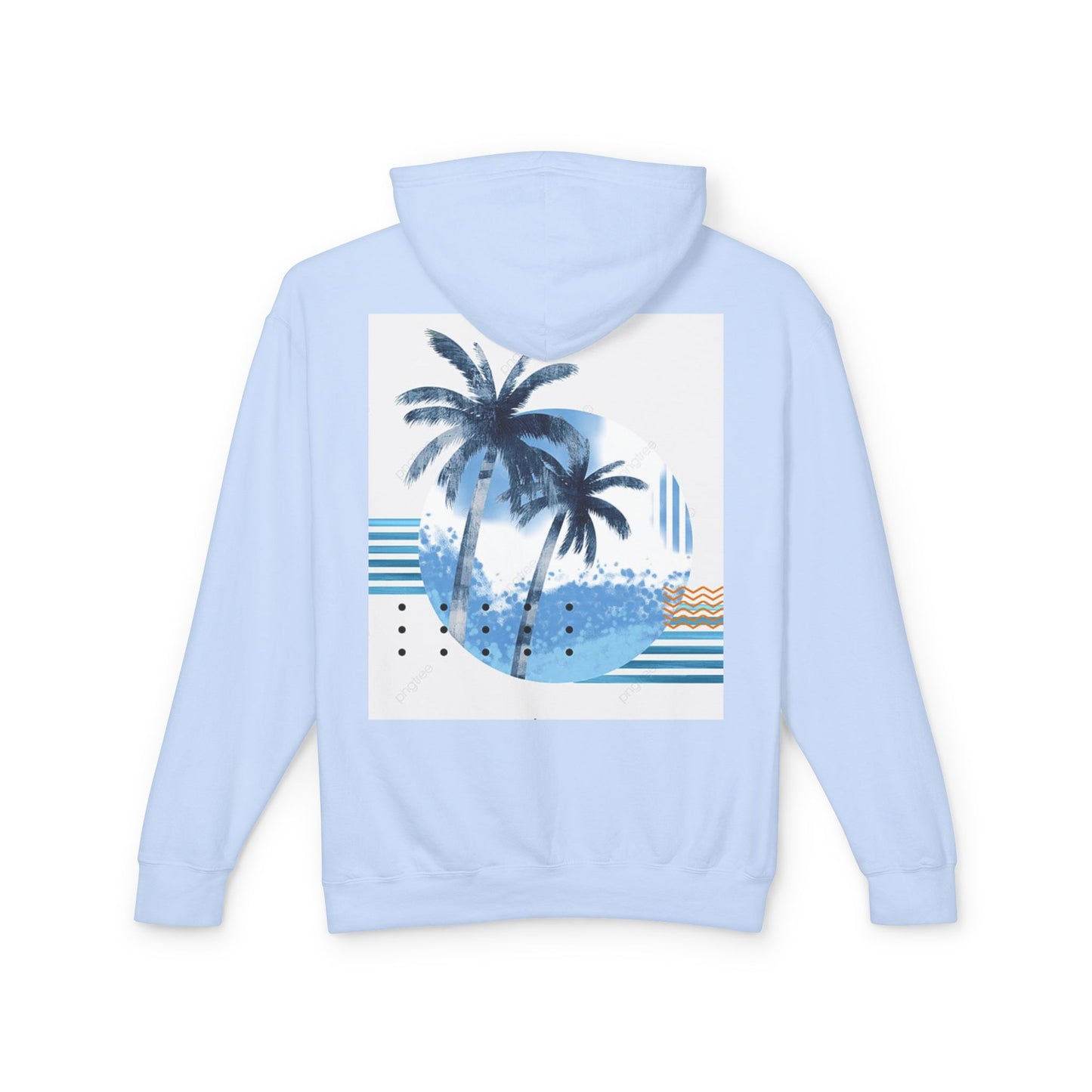 Tropical Vibes Lightweight Hooded Sweatshirt