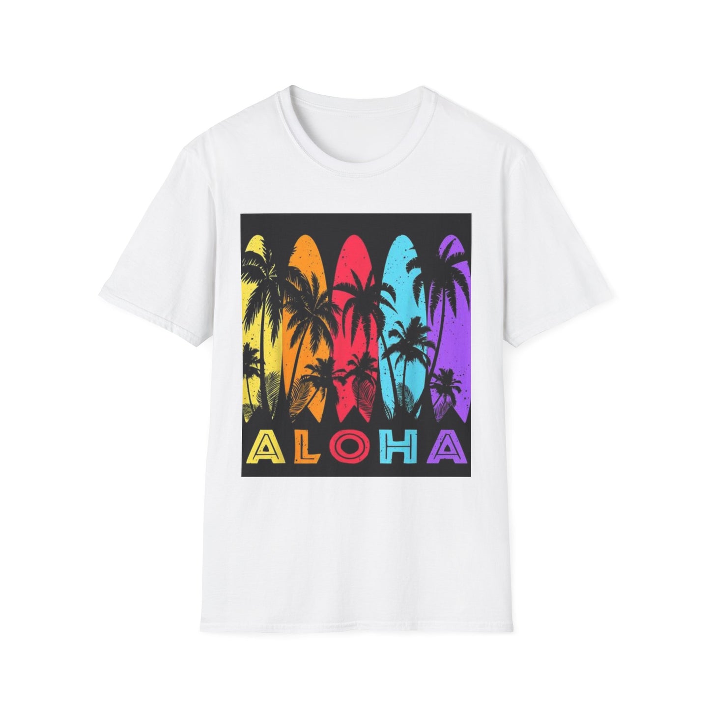 Aloha Surfing Vibe Unisex Softstyle T-Shirt