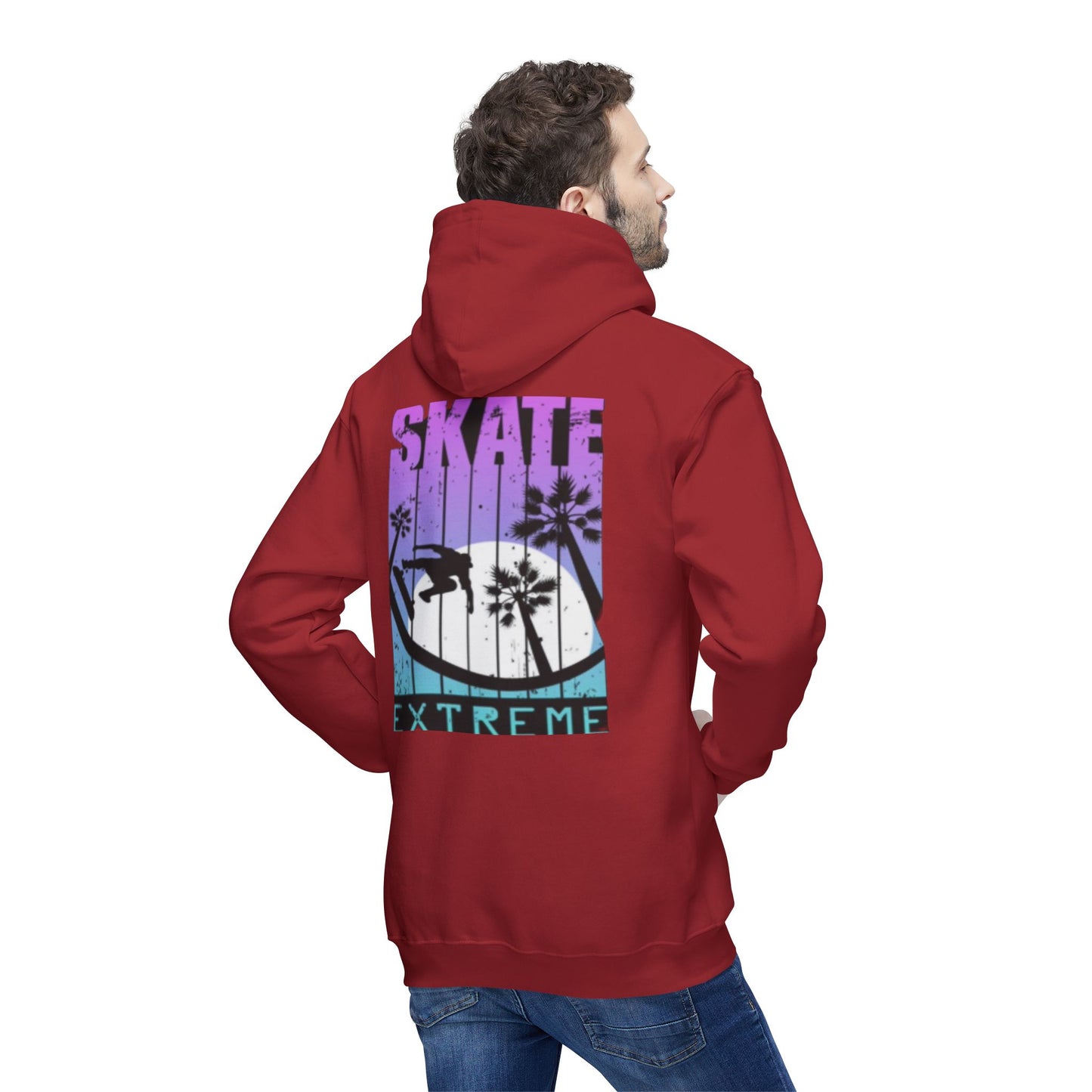 Unisex Hooded Sweatshirt - Extreme Smile Design, Perfect for Casual Adventures
