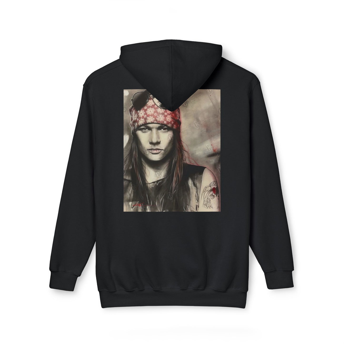 Unisex Hooded Sweatshirt with Rock Band Design – Made in US