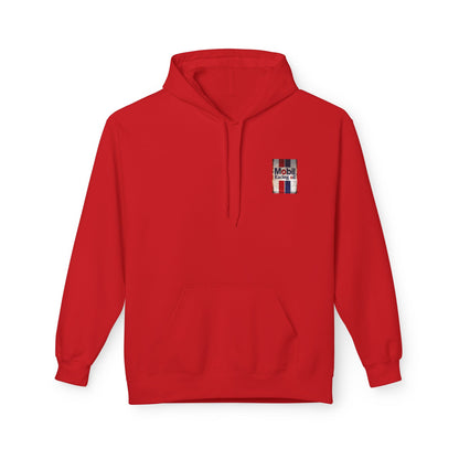 Retro Mobil Racing Oil Fleece Hoodie for Motorsport Enthusiasts