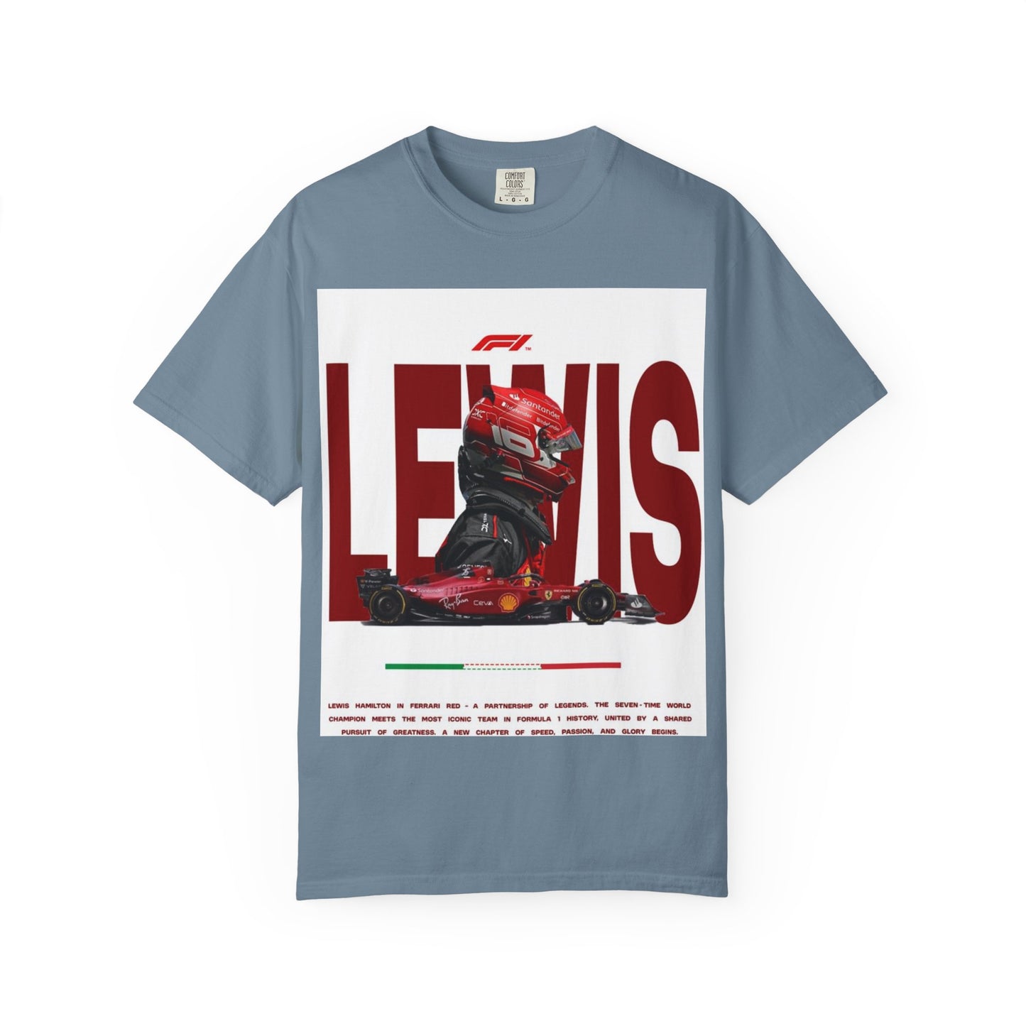 Lewis Hamilton F1 Unisex Garment-Dyed T-Shirt - Perfect for Racing Fans