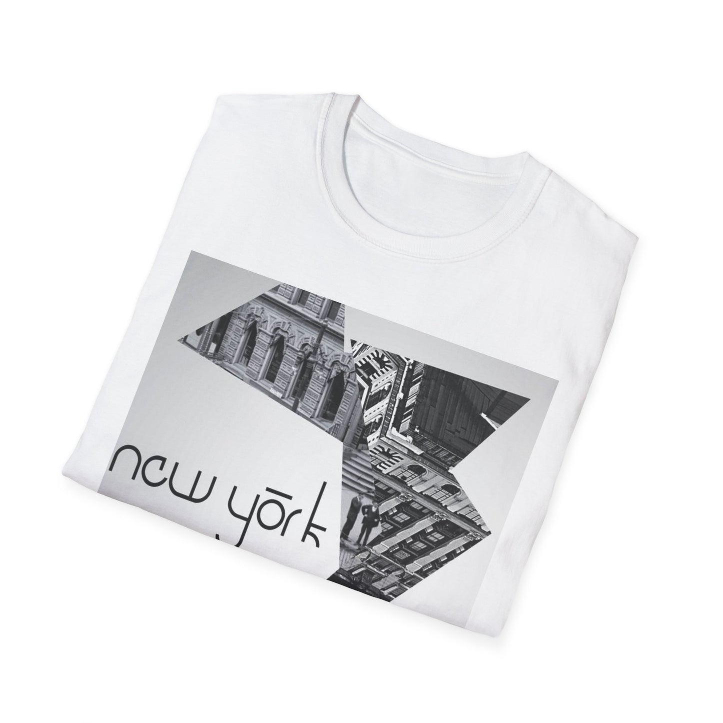 New York City Graphic T-Shirt, Unisex Softstyle Tee, Urban Fashion, Gift for Travelers, Streetwear Style, Vintage NYC Apparel