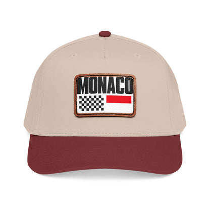 Monaco Leather Patch Baseball Cap – Vintage Racing Flag Hat