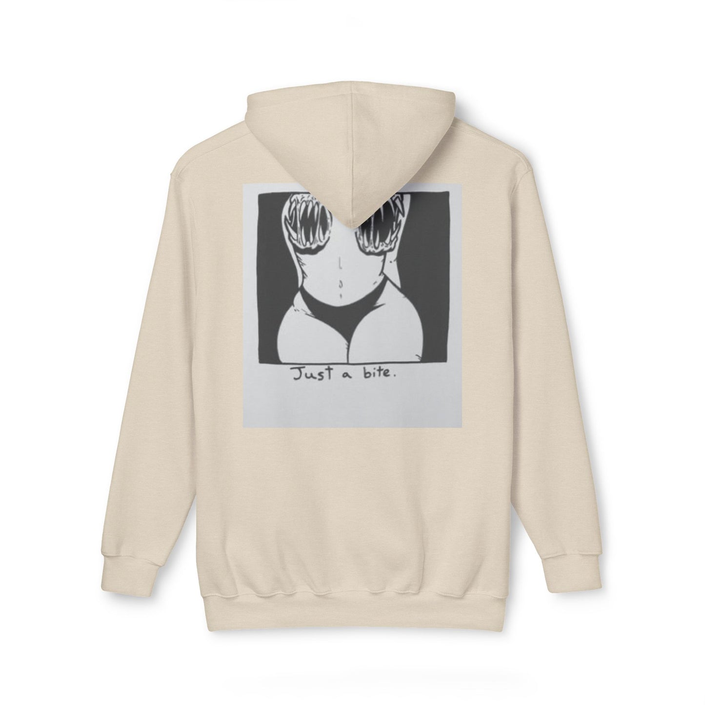 Unisex Hooded Sweatshirt with 'Just a Bite' Design - Casual Comfort for Every Occasion