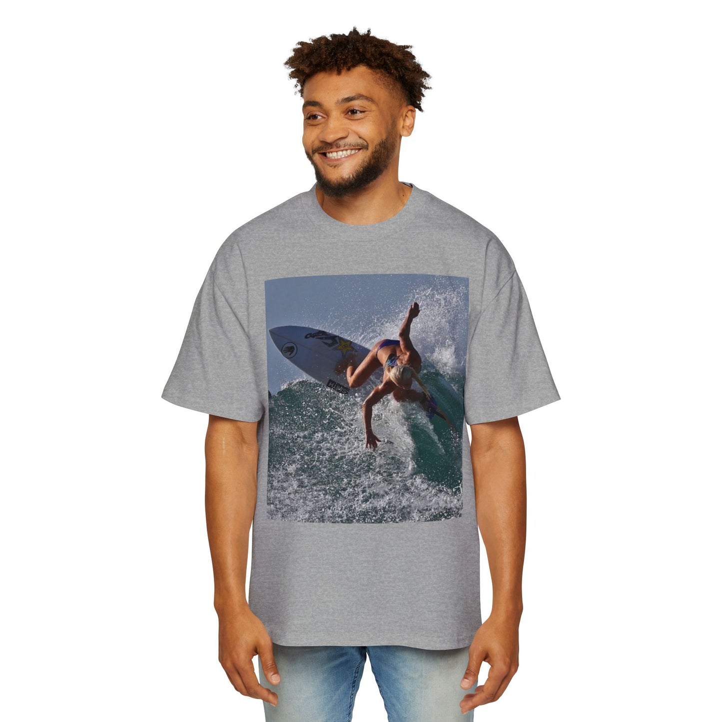 Surf Photo T-Shirt — Men’s Oversized Surfing Tee