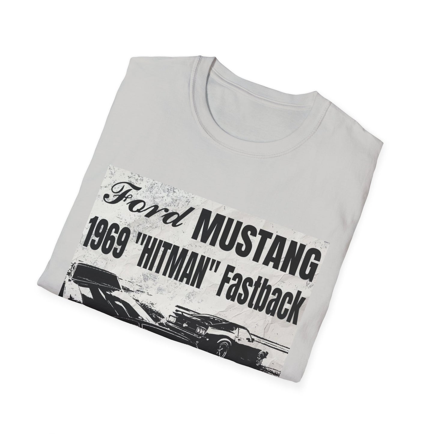 Vintage 1969 Ford Mustang 'Hitman' Unisex T-Shirt - Classic Car Enthusiast Apparel