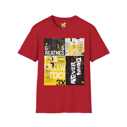 Unisex Graphic Tee - 'Never Give Up' Inspirational T-Shirt