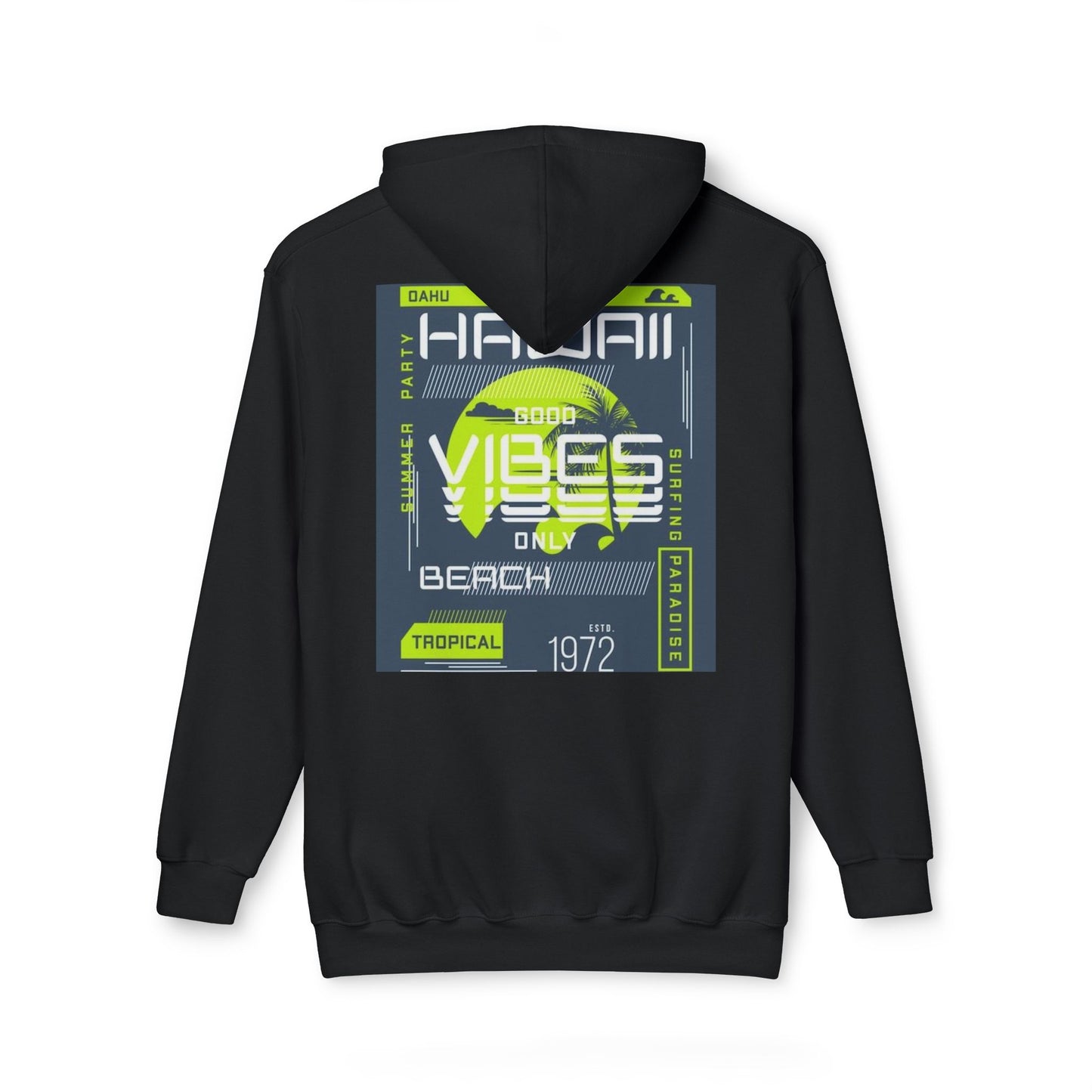 Tropical Beach Hoodie, Casual Unisex Sweatshirt, Hawaii Vibes Apparel, Perfect for Summer Trips, Beach Lovers Gift, Travel Essentials