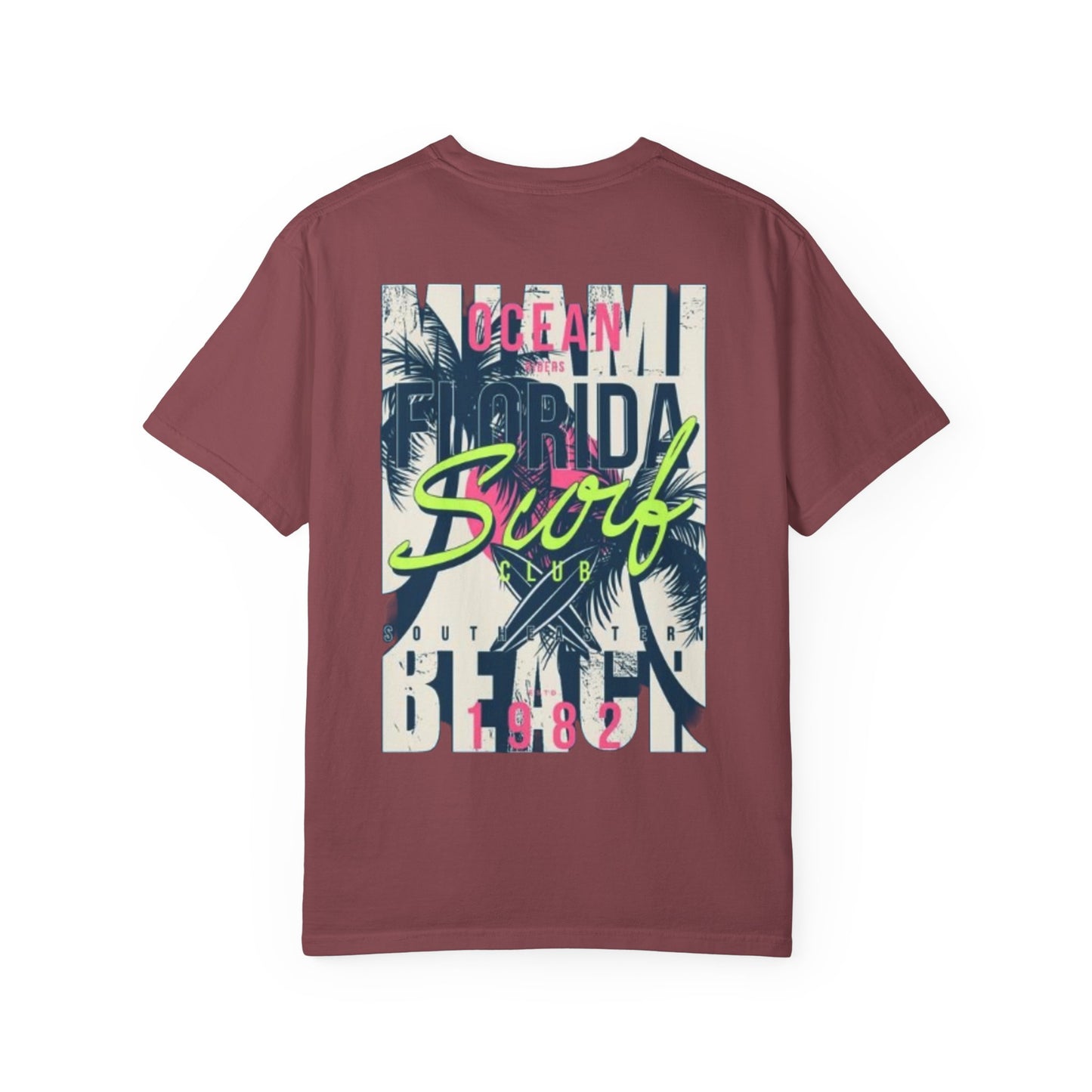 Ocean Florida Surf Club T-Shirt - Unisex Garment-Dyed Tee for Beach Lovers