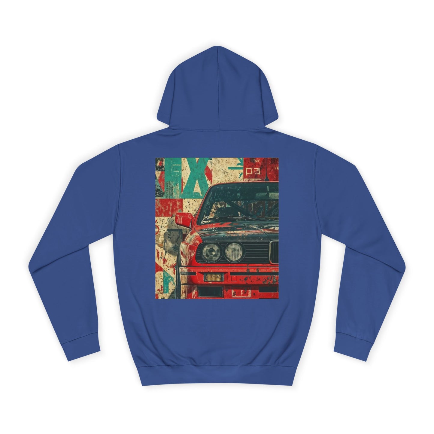 Vintage Racing Car Hoodie — Retro Motorsport Graphic Pullover