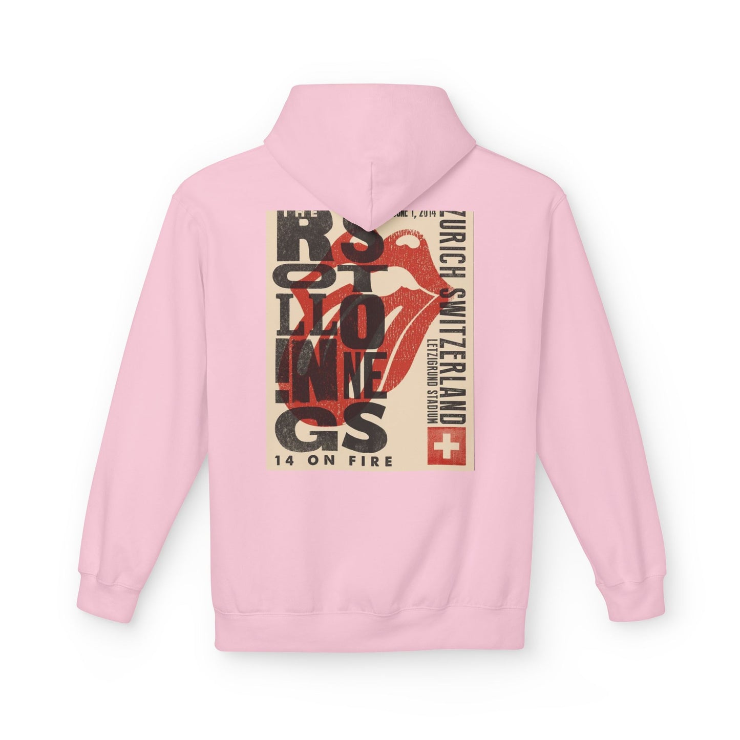 Retro Rock Band Fleece Hoodie - Unisex Softstyle with Vintage Concert Design