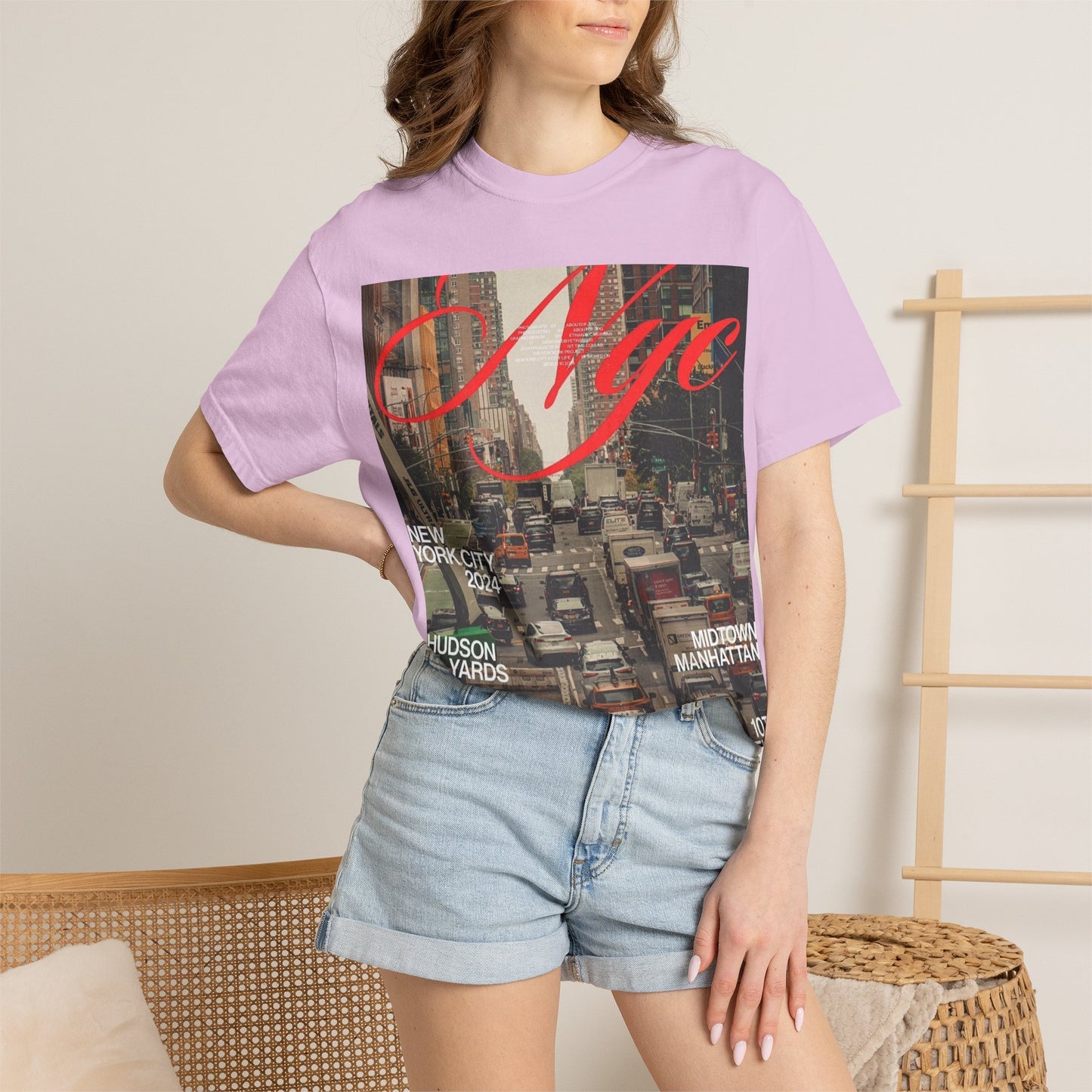 NYC Traffic Photo Tee — Midtown Manhattan Hudson Yards Graphic T-Shirt