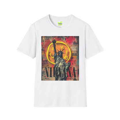 Statue of Liberty Graphic T-Shirt | Unisex Softstyle Tee for Urban Vibes