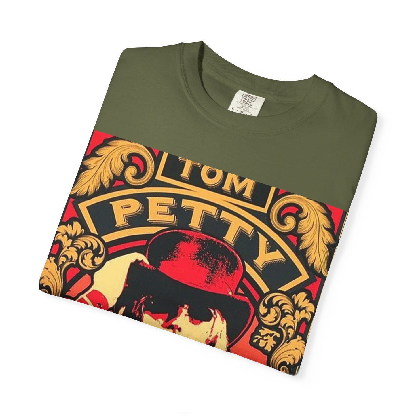 Vintage Rock Tee - Tom Petty Inspired Unisex Garment-Dyed T-shirt, Music Lover Gift, Casual Style, Band Merch, Retro Apparel