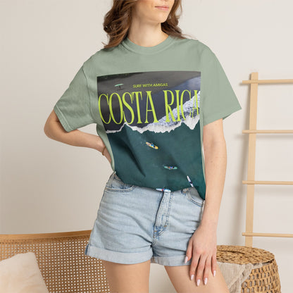Costa Rica Surf T-Shirt — Aerial Wave & Surfers Graphic Tee