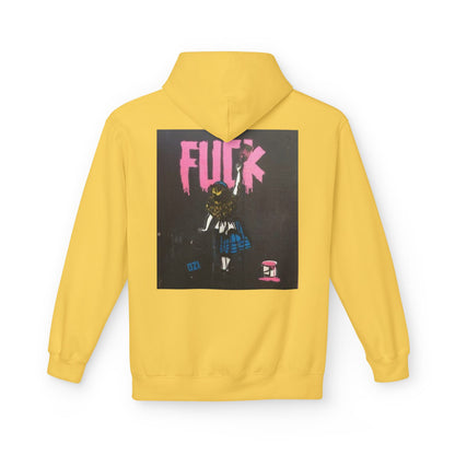 Street Art Inspired Unisex Fleece Hoodie - Bold Design for Creative Souls