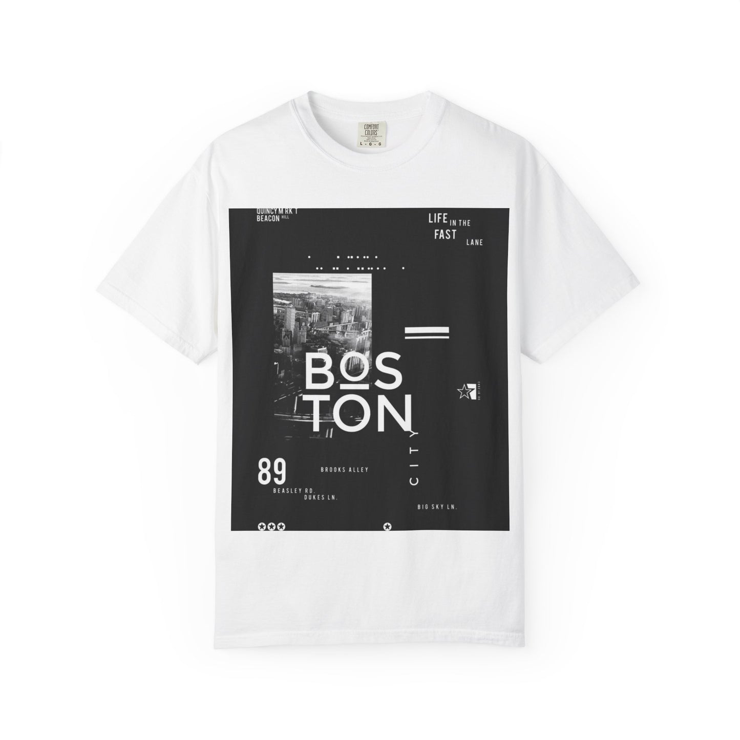 Boston Graphic Unisex T-Shirt, Casual Urban Style Tee, Gift for Travelers, Fashion Aesthetic Apparel, Streetwear Fashion